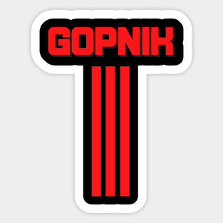 Gopnik Slavic Sticker